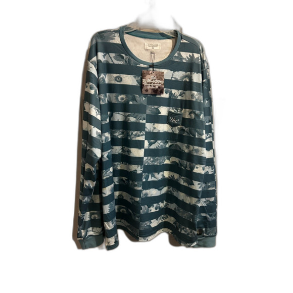 The Hideout Clothing Flower Era Striped Pullover Crewneck - Long Sleeve - NWT - Picture 3 of 7
